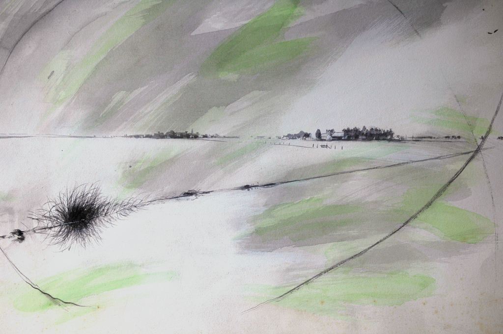 Fred Landsman - Aquarel/waterverf - jaren '80 Achterkant gesigneerd kopen? Bied vanaf 1!