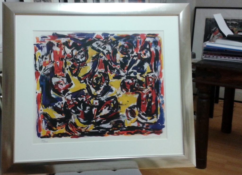 Zeefdruk door Theo Wolvecamp uit 1990 ( ZT ) kopen? Bied vanaf 250!