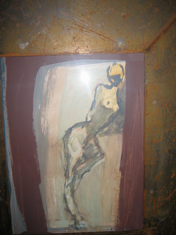 Originele aquarel in bijzondere ( metalen) lijst. kopen? Bied vanaf 150!