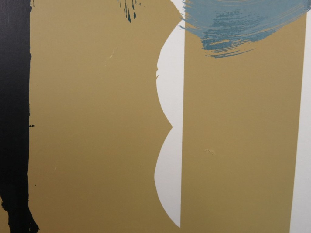 Josien Brenneker: Zeefdruk, Compositie (goud) - Groot kopen? Bied vanaf 1!