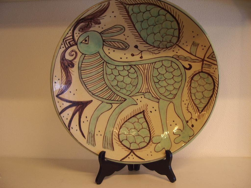 Onbekende keramist: Wandbord, naar Picasso kopen? Bied vanaf 40!