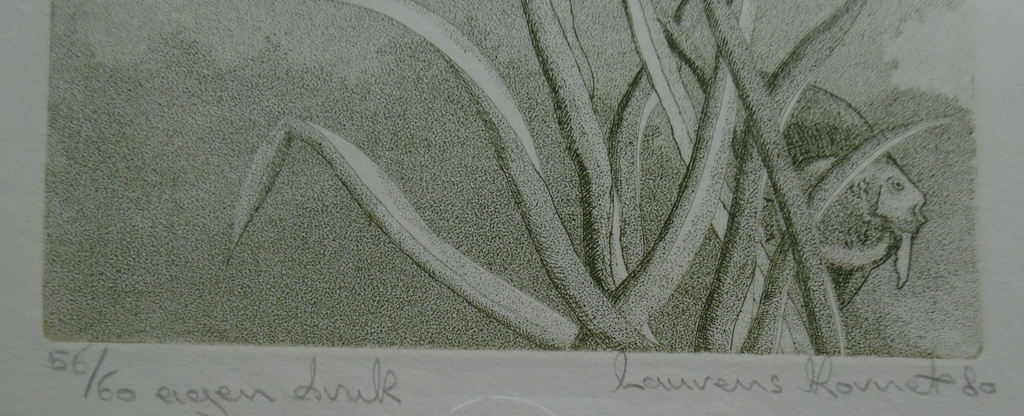 Ets met blinddruk van Laurens Kornet - Twee werelden kopen? Bied vanaf 10!