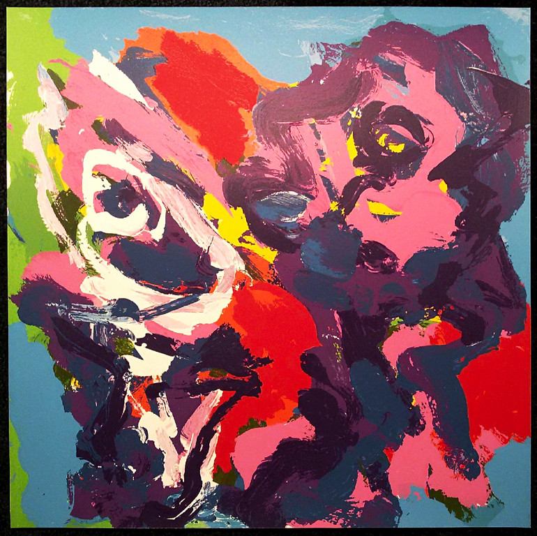 Karel Appel - Hoofden als bloemen, ongesigneerde zeefdruk kopen? Bied vanaf 175!