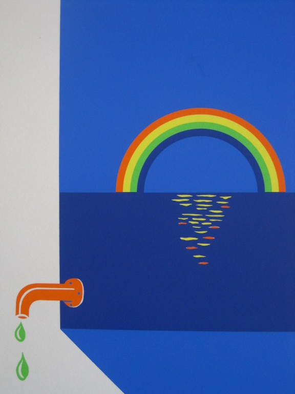 Origineel PopArt Etienne Elias (1936-2007) Litho "Eclipse" gesigneerd  kopen? Bied vanaf 1!