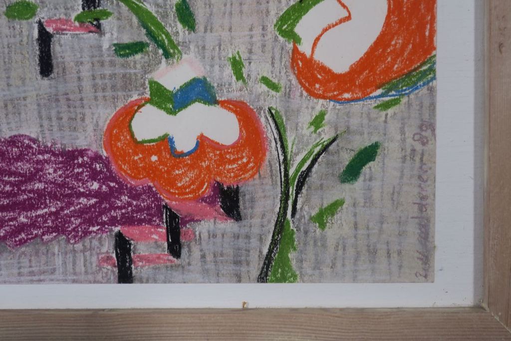 Roelien van Aalderen: Pasteltekening, Chinese tuin - Ingelijst (Groot) kopen? Bied vanaf 80!