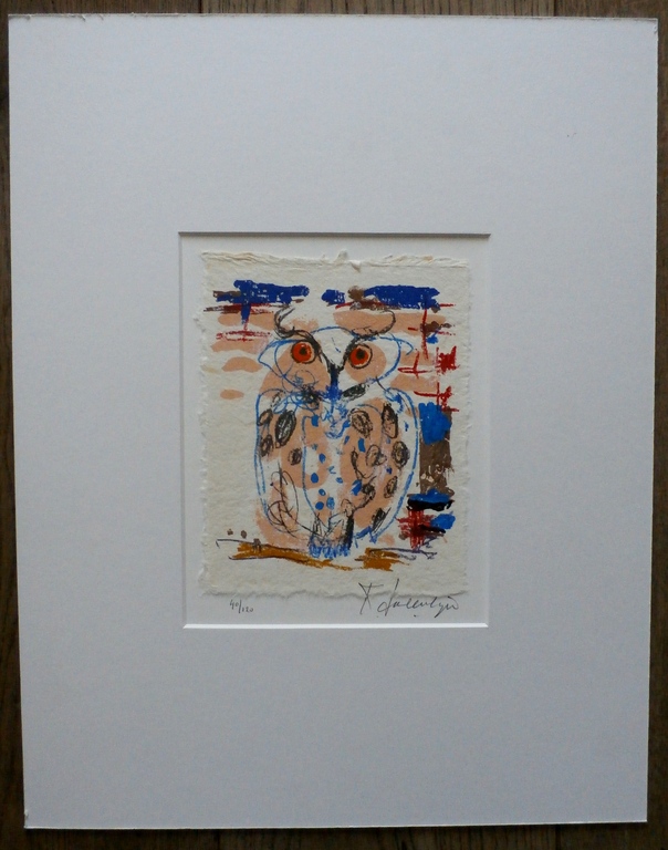 Kees Salentijn - litho: Uil kopen? Bied vanaf 55!