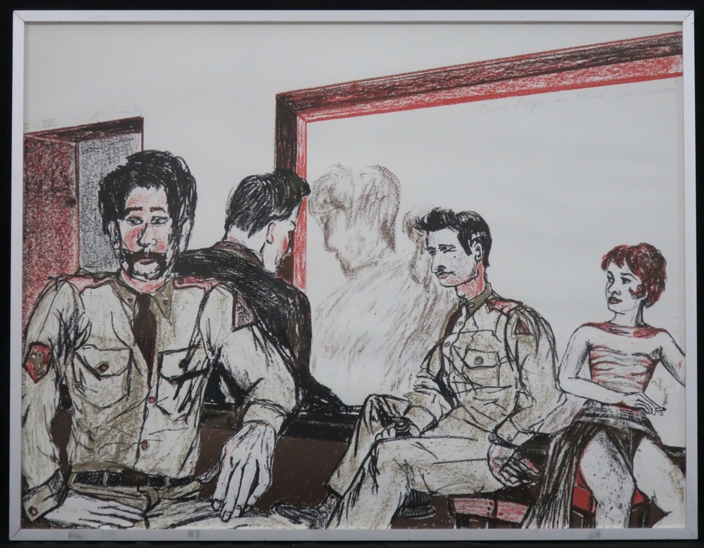 Jacqueline de Jong: Litho, Zonder titel - Ingelijst kopen? Bied vanaf 20!