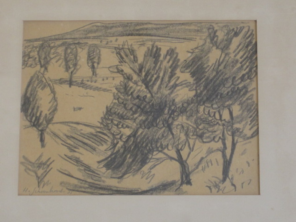 H.Schoonbrood 1898-1972 houtskooltekening "Toscane" gesigneerd kopen? Bied vanaf 1!