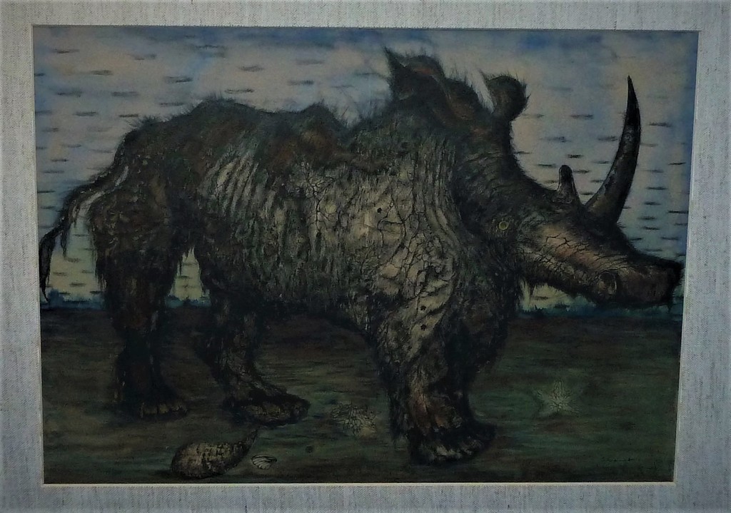 Ger Langeweg : Gemengde techniek, Rhinoceros kopen? Bied vanaf 80!