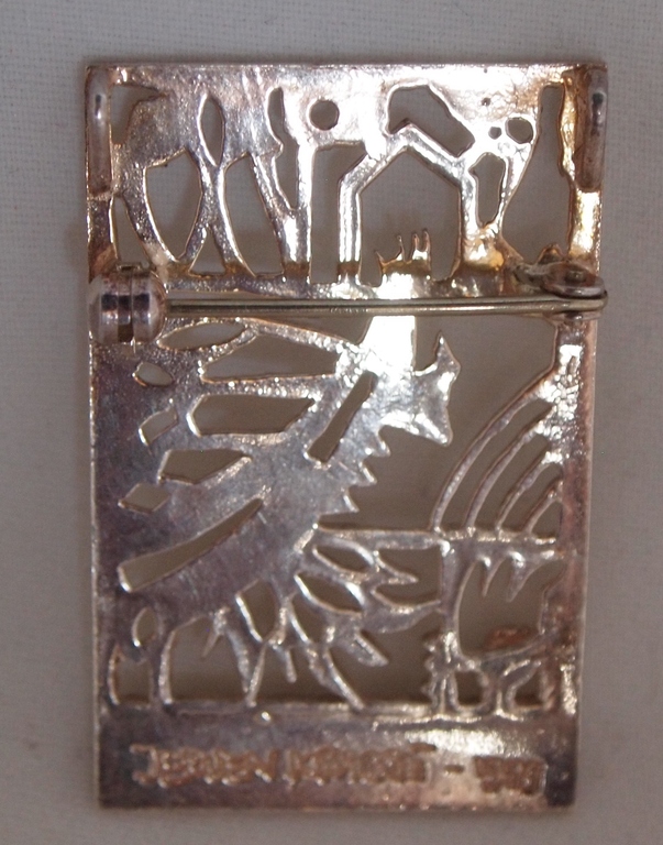 Jeroen Krabbe - Zilveren broche 1e gehalte zilver beperkte oplage kopen? Bied vanaf 47!