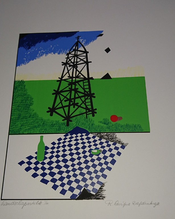 Renaud Levigne, 2 zeefdrukken,Het verhaal en Landschapsstilte kopen? Bied vanaf 35!
