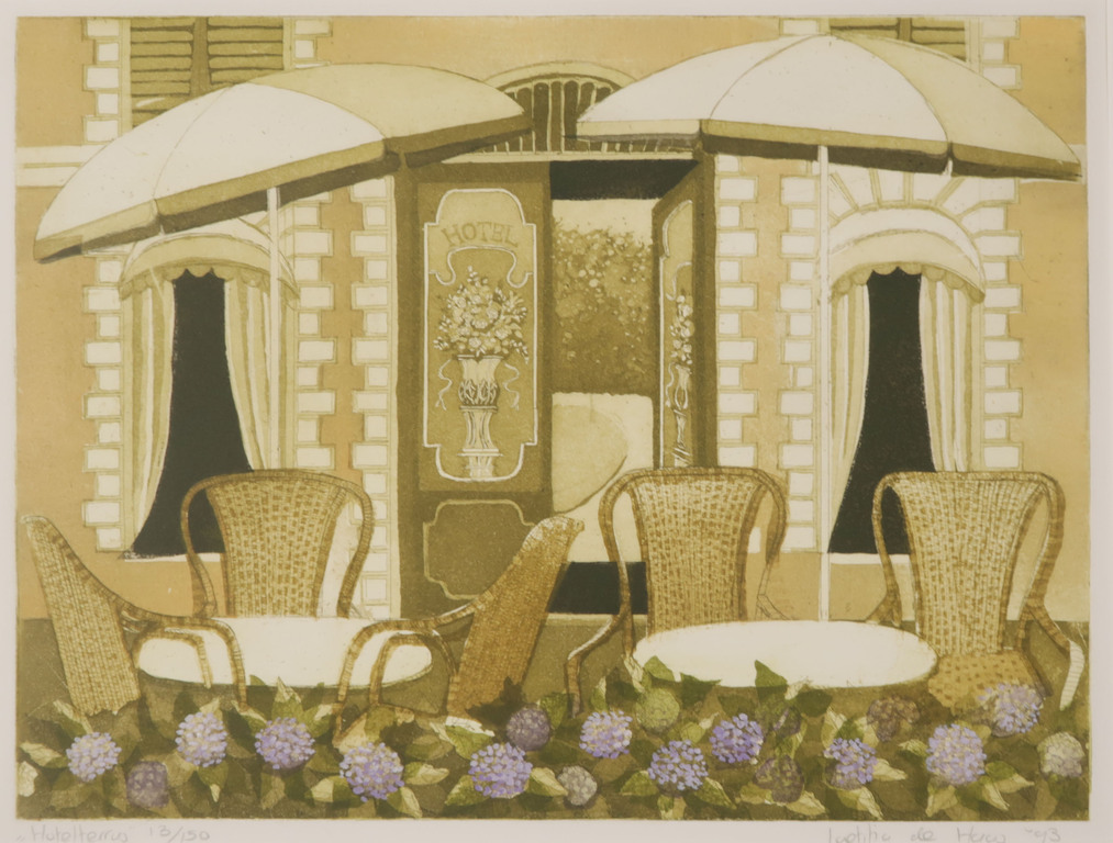 Laetitia de Haas: Aquatint, Hotelterras kopen? Bied vanaf 20!