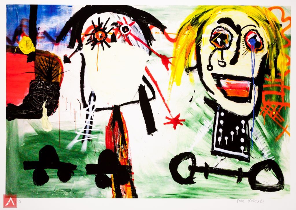 Paul Indrek Kostabi - Loaded Questions - 75 ex, giclee, gesigneerd kopen? Bied vanaf 89!