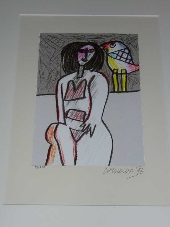 Corneille, zeefdruk, 1996 verkocht voor € 250!
