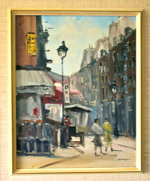 Jan Kelderman, Olieverf op doek; Parijs verkocht voor € 60!