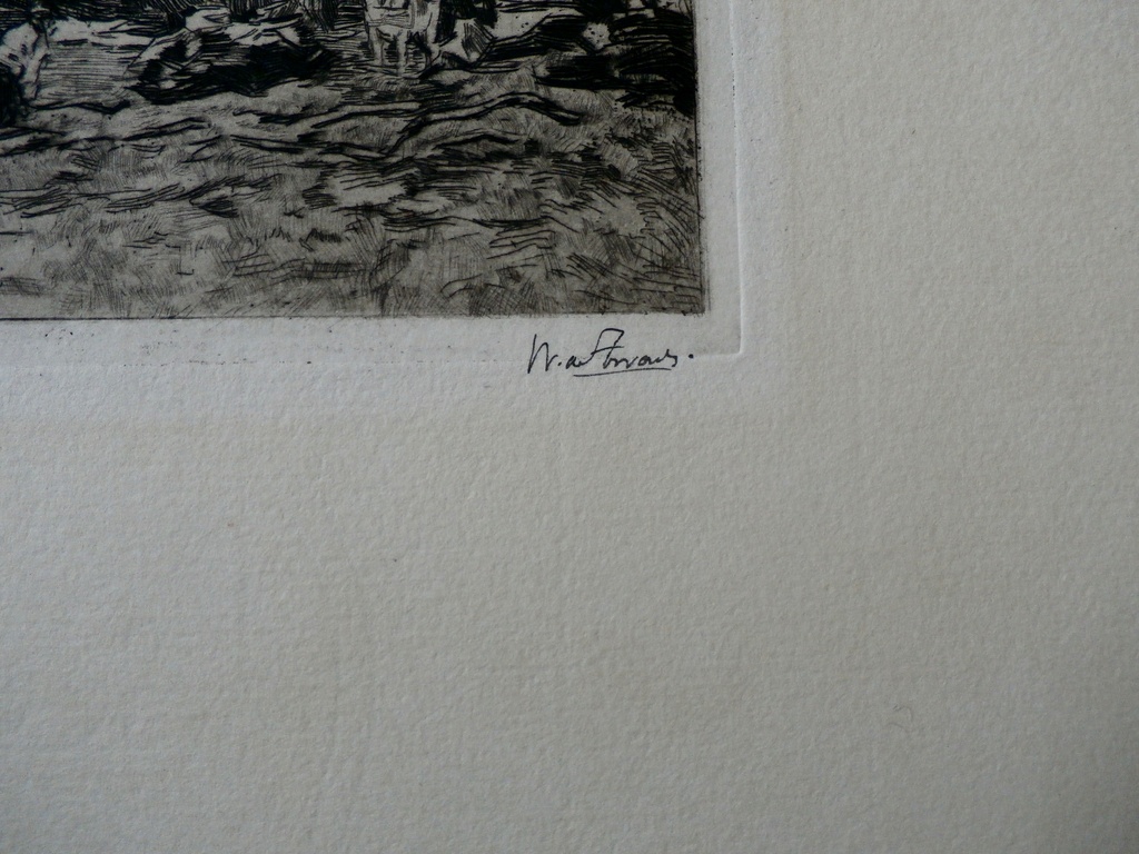 Willem de Zwart - Ets: Hakhout laden 2  kopen? Bied vanaf 55!