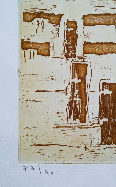 Jan Montyn - Summerlandscape of happiness II, aquatint ets kopen? Bied vanaf 175!