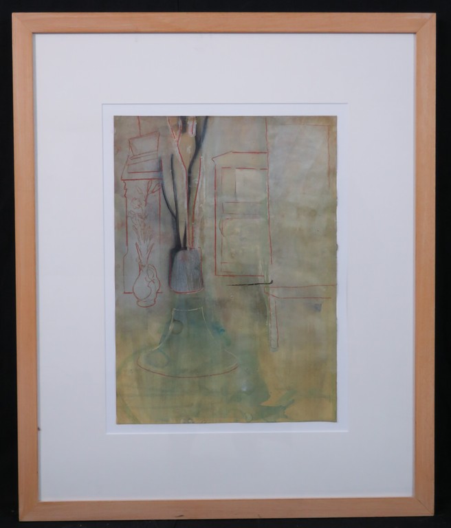 Nicolas Dings: Gemengde techniek, Zonder titel - Ingelijst kopen? Bied vanaf 100!