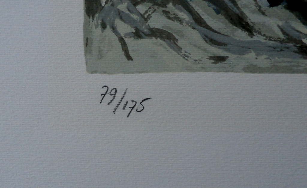 Theo Wolvecamp - zeefdruk: Abstracte voorstelling - 1989 kopen? Bied vanaf 195!