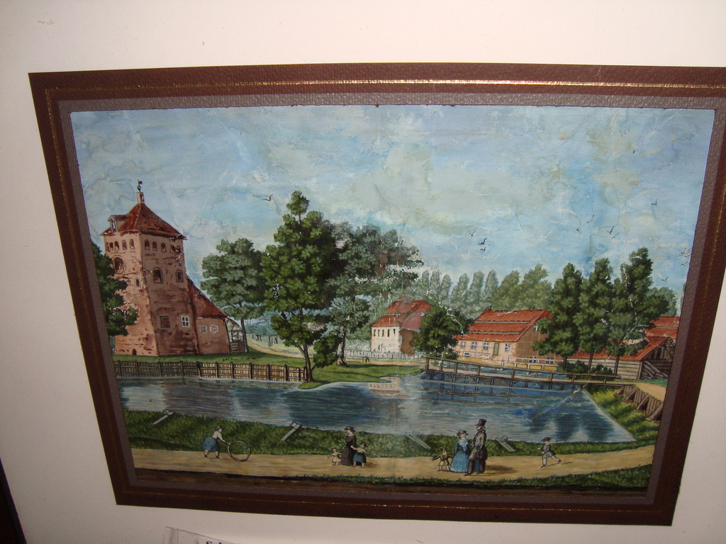 Swetzingen castle park - aquarel en gouache kopen? Bied vanaf 1!