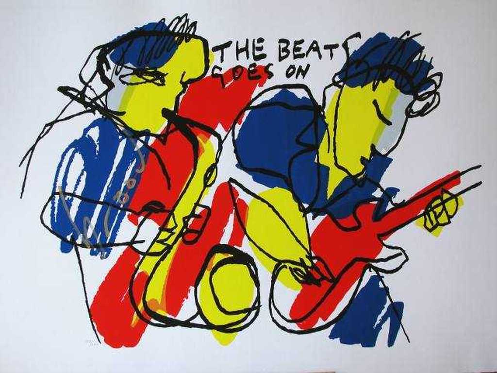 Herman Brood, zeefdruk verkocht voor € 135!