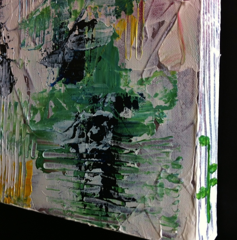 "Tombe La Neige " John Foppen -Mix oliev./acrylverf op 3D Canvas- Gesign.- Unica kopen? Bied vanaf 149!