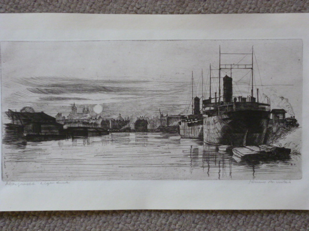 Kuno Brinks - ets - Dijksgracht, Amsterdam kopen? Bied vanaf 95!