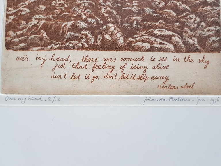 Yolanda Eveleens - Over my head - print - tekst Stealers Wheel kopen? Bied vanaf 30!