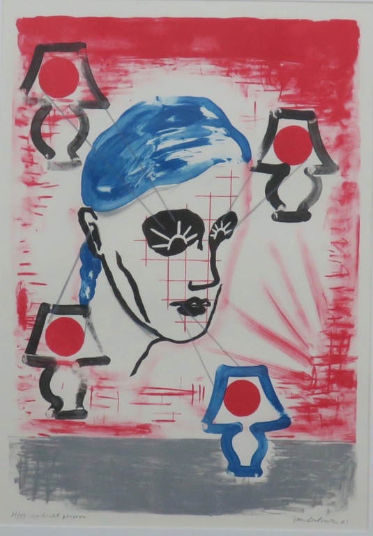 Jan de Bruin: Litho, Verlichte man - Ingelijst kopen? Bied vanaf 1!