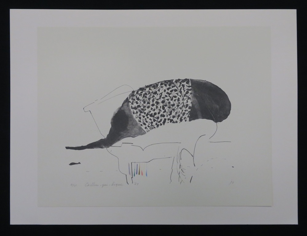 Lot van drie werken: Jo van Dreumel, twee keer litho/ Onbekend gesigneerd, Litho kopen? Bied vanaf 1!