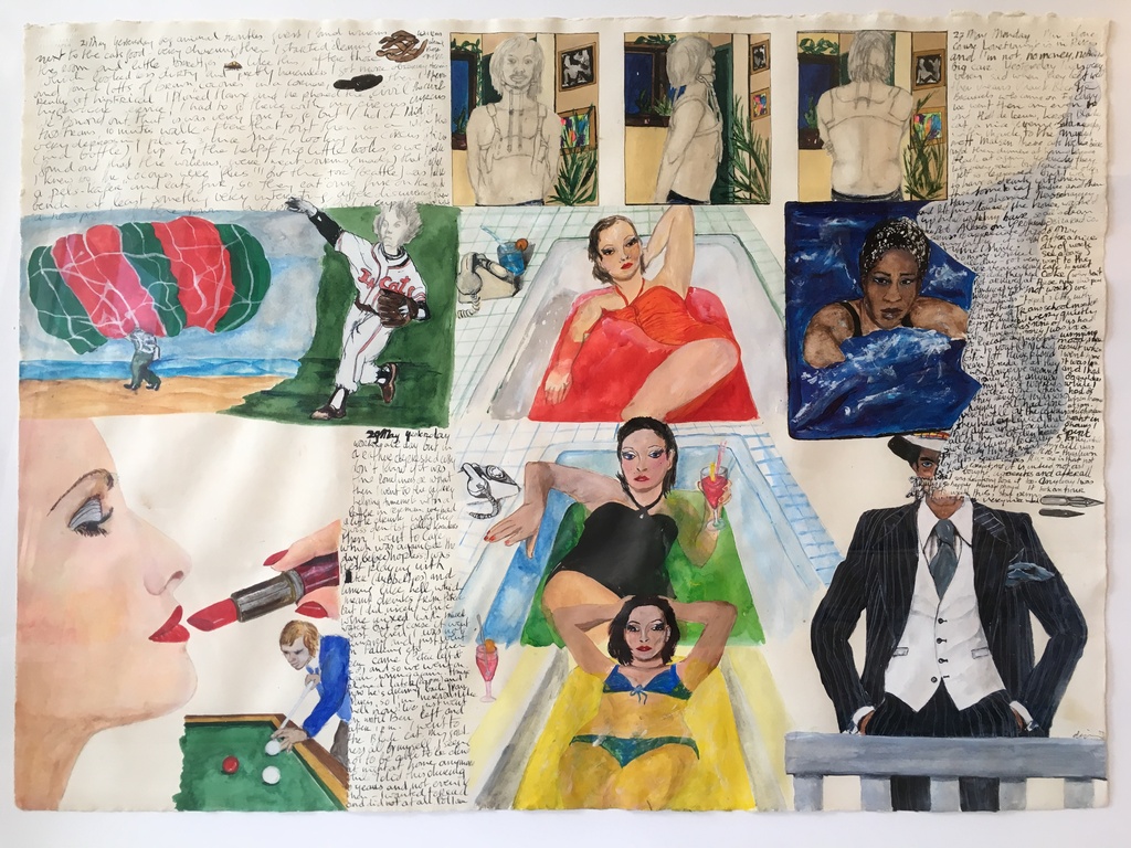 Jacqueline de Jong-Titel onbekend-aquarel op papier kopen? Bied vanaf 1400!