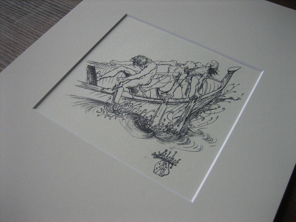 Salvador Dali - In Rowing Boat - Lithografie - oplage 2500 ex. - 1944 kopen? Bied vanaf 1!