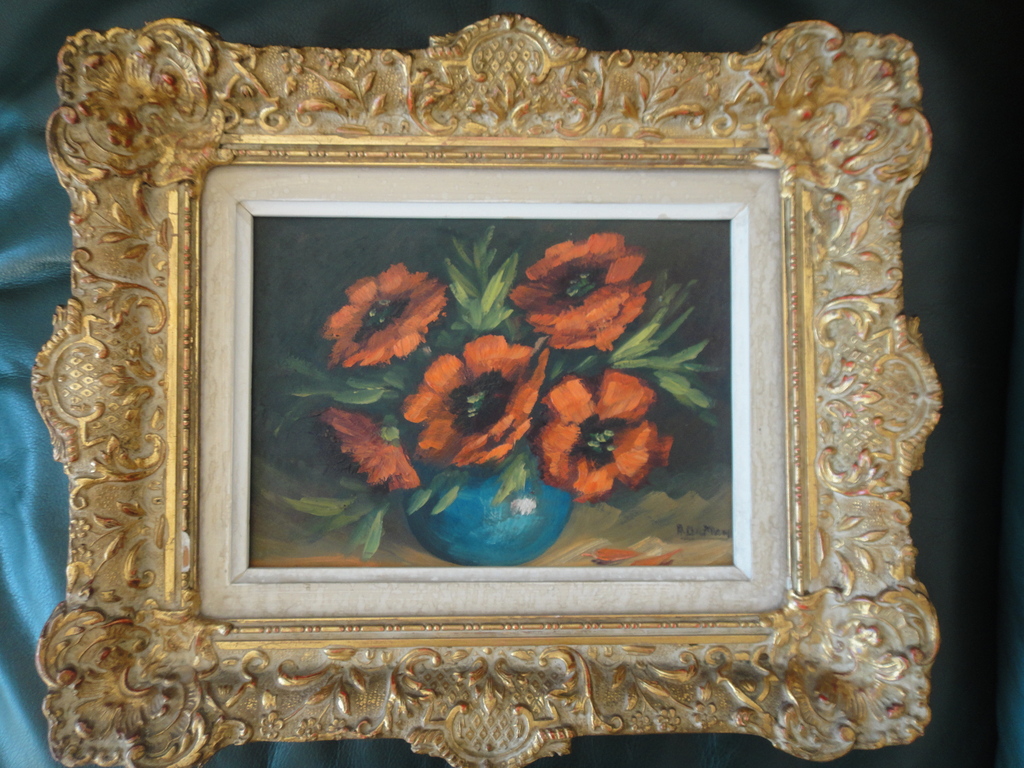 Antonia de Man, olieverf op board, klaprozen in blauw potje (toegeschreven aan) kopen? Bied vanaf 1!