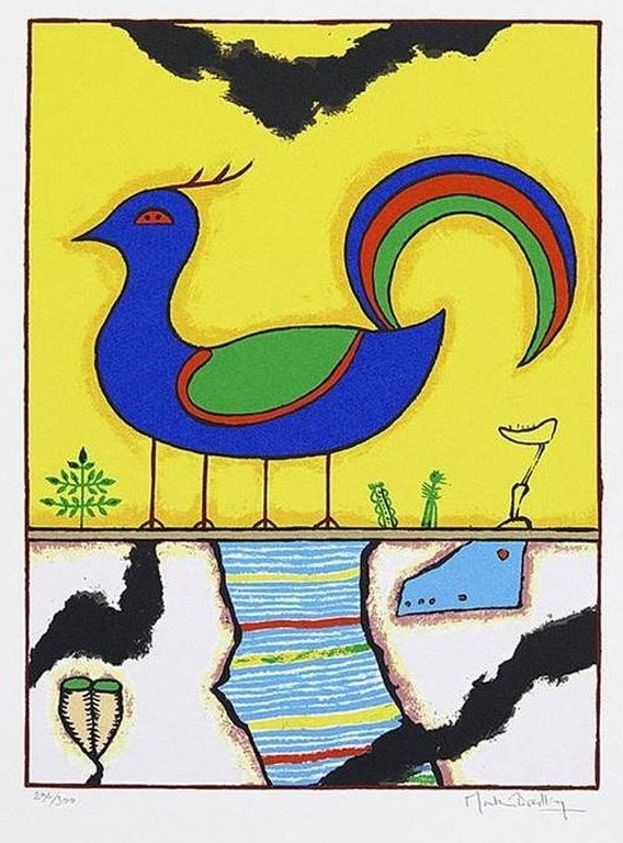 Martin Bradley: Zeefdruk, Blue bird kopen? Bied vanaf 1!