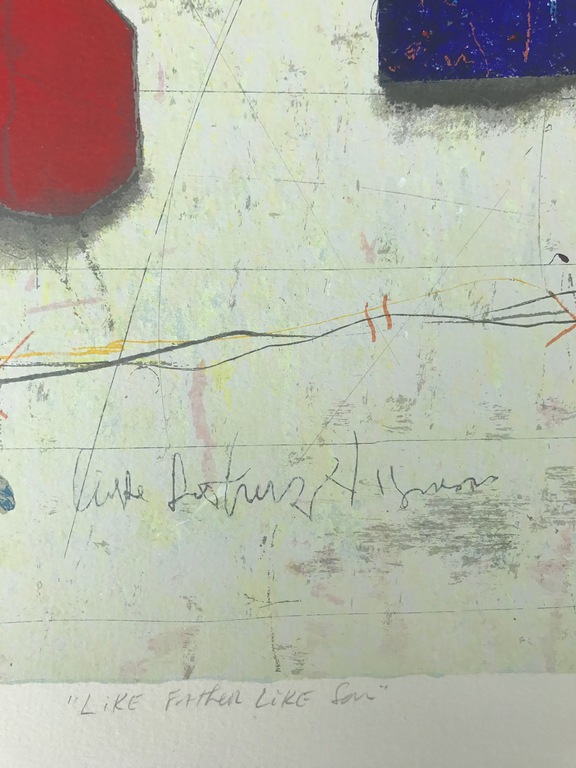 Cole Morgan - gesigneerde zeefdruk - Like father like son kopen? Bied vanaf 185!