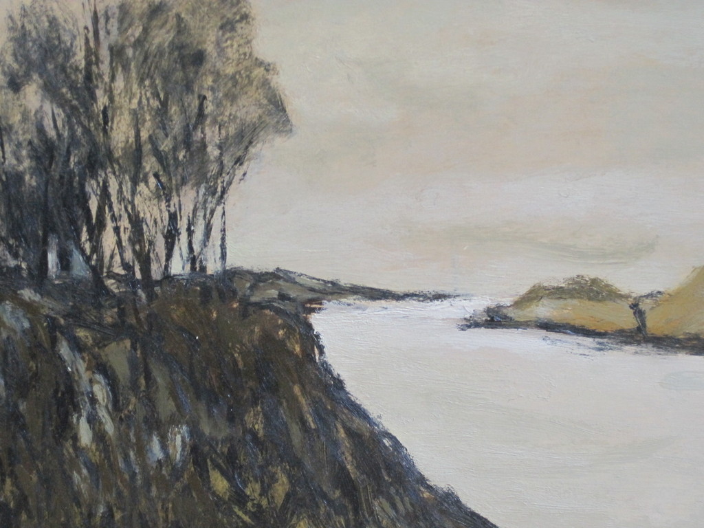 Metten Koornstra 1912-1978 olieverf/papier verstild landschap Frankrijk kopen? Bied vanaf 1!