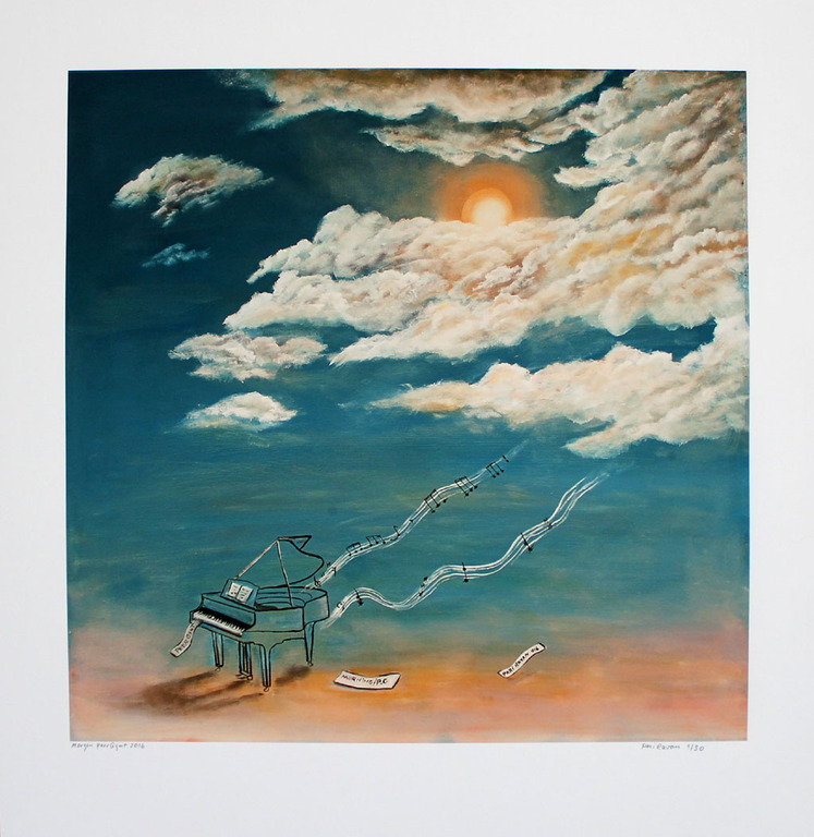 PARI RAVAN. -Morgen- uit de Peer Gynt Suite. Glicee. Handgesigneerd. 2016  18/30 verkocht voor € 57!