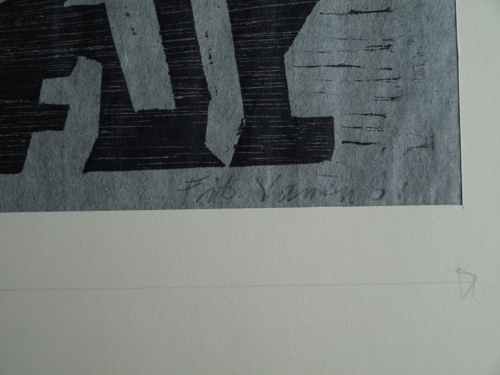 Frits Vanèn :  Houtsnede – Holland Festival – 1961 – oplage 15 ex. kopen? Bied vanaf 1!