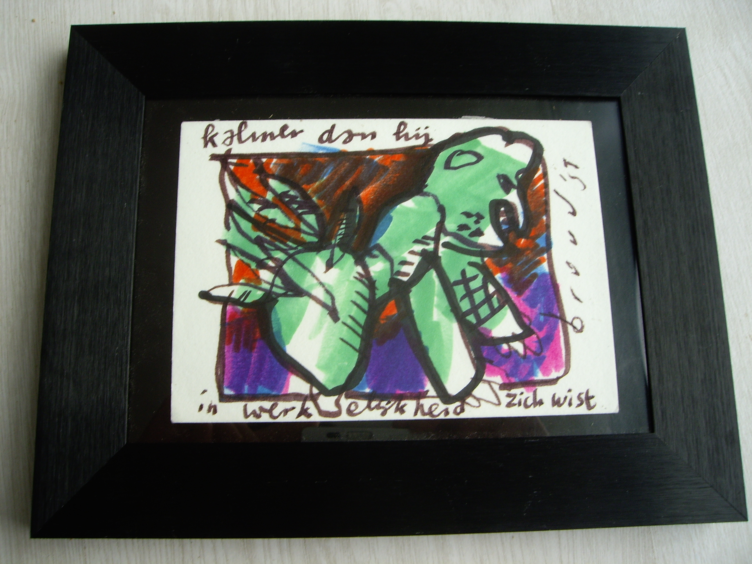 Herman Brood originele tekening  verkocht voor € 220!