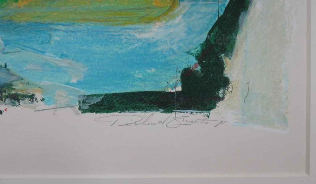 Richard Smeets: Abstract met geel en groen  kopen? Bied vanaf 1!