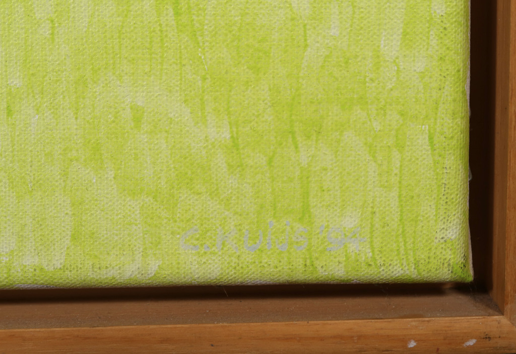 Corrie Kuijs: Acryl op doek, Constructie VIII - Ingelijst kopen? Bied vanaf 115!