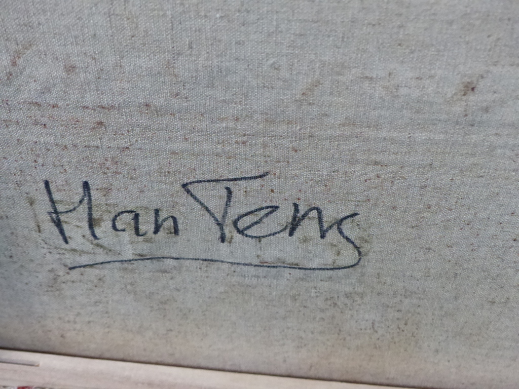 Han Teng, Olieverf op linnen, handgesigneerd,orgineel kopen? Bied vanaf 40!