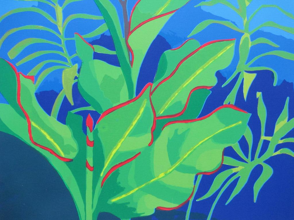 Henk van der Plas, Vegetatie, Zeefdruk kopen? Bied vanaf 45!