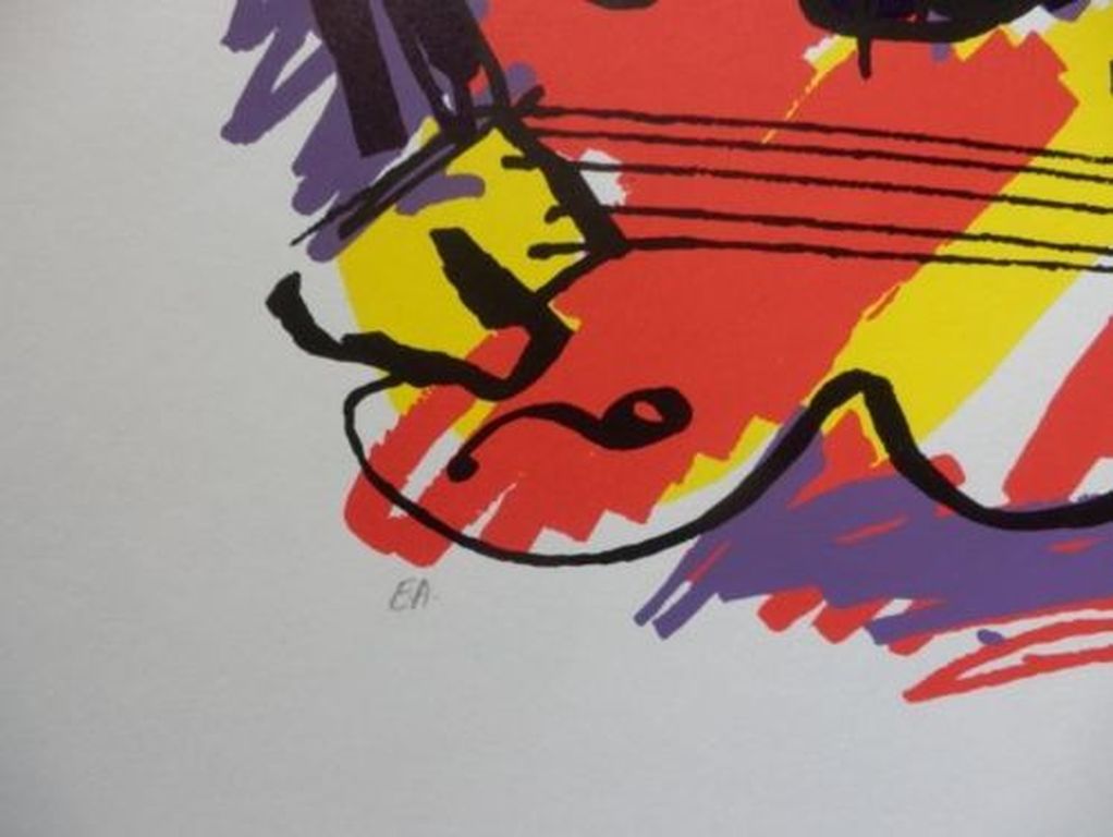 Originele zeefdruk van Herman Brood - Elvis kopen? Bied vanaf 1!