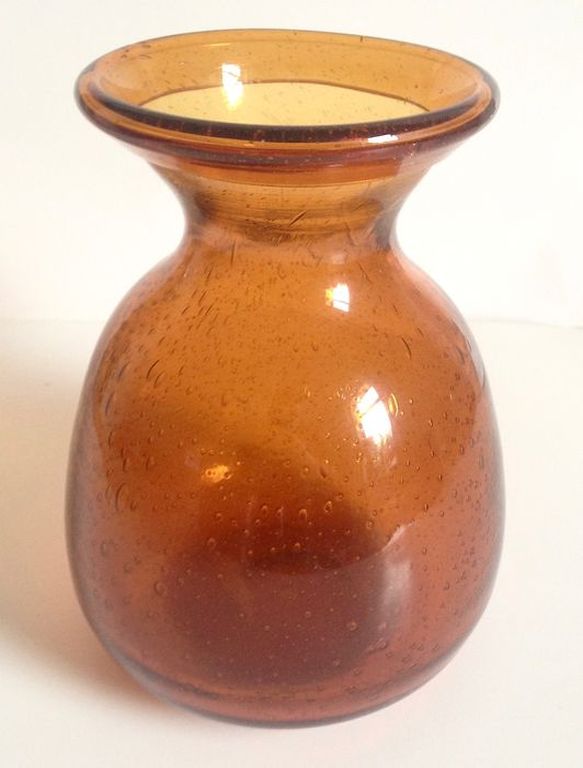 Max Verboeket - Amberkleurige vaas uit de Antigua serie voor Royal Leerdam kopen? Bied vanaf 1!