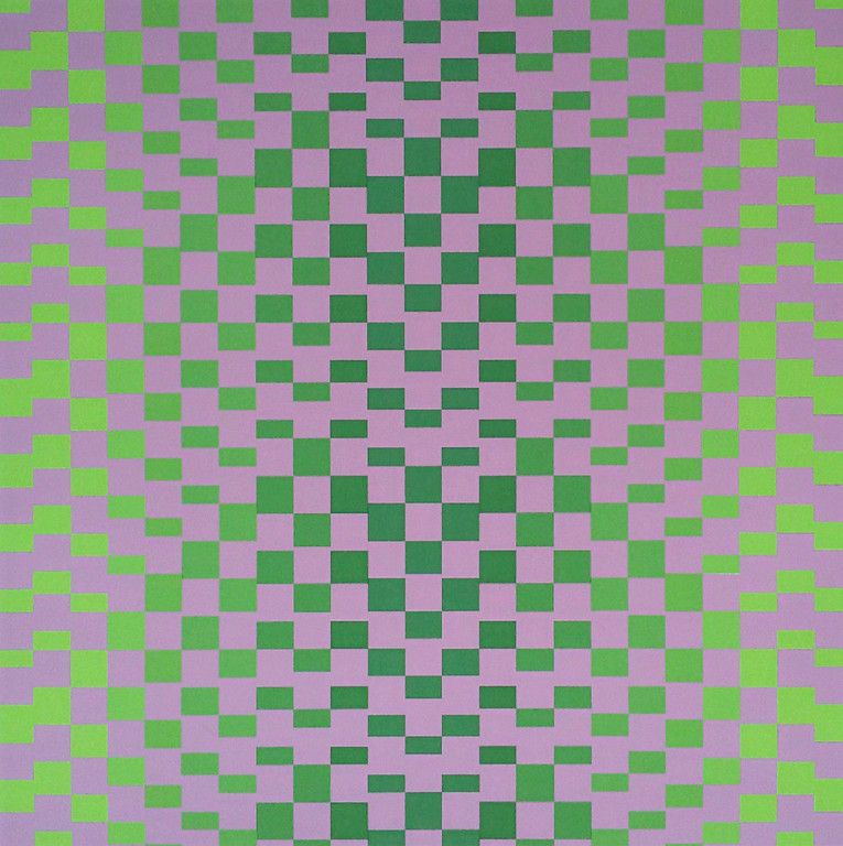 Eddy van Aarem - Geometrisch abstracte compositie, zeefdruk kopen? Bied vanaf 60!