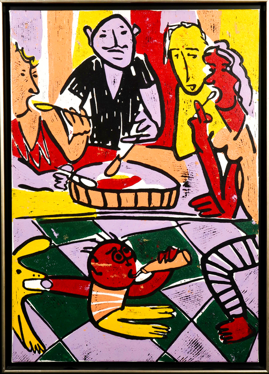 Twan de Vos: Lino, Zomerlunch II - Ingelijst kopen? Bied vanaf 50!