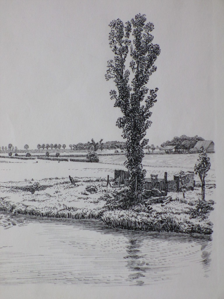 Arend Hendriks, De Selenge bij Wolphaartsdijk Zuid-Beveland, Ets  kopen? Bied vanaf 40!