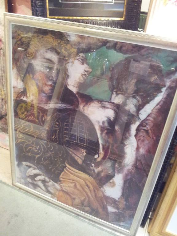 GERTI BIERENBROODSPOT - Kleuren Lithografie - INTRIGES "" - Kleine Oplage - HANDGESIGNEERD - Compleet met Stijlvolle LIJST ! kopen? Bied vanaf 150!