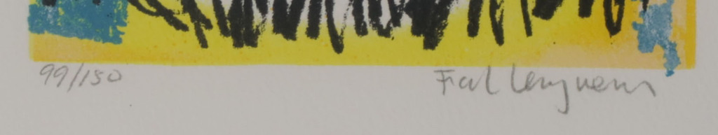 Frank Lengvenius: 2x Zeefdruk, Z.T. Vogels II - Ingelijst kopen? Bied vanaf 1!